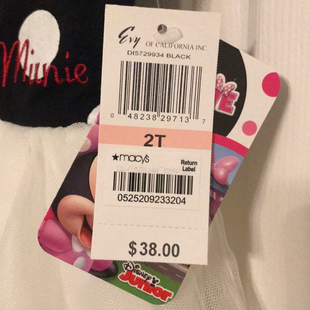 SOLD NWT Disney Minnie Mouse Toddler Dress 2T $38 - Picture 3 of 6